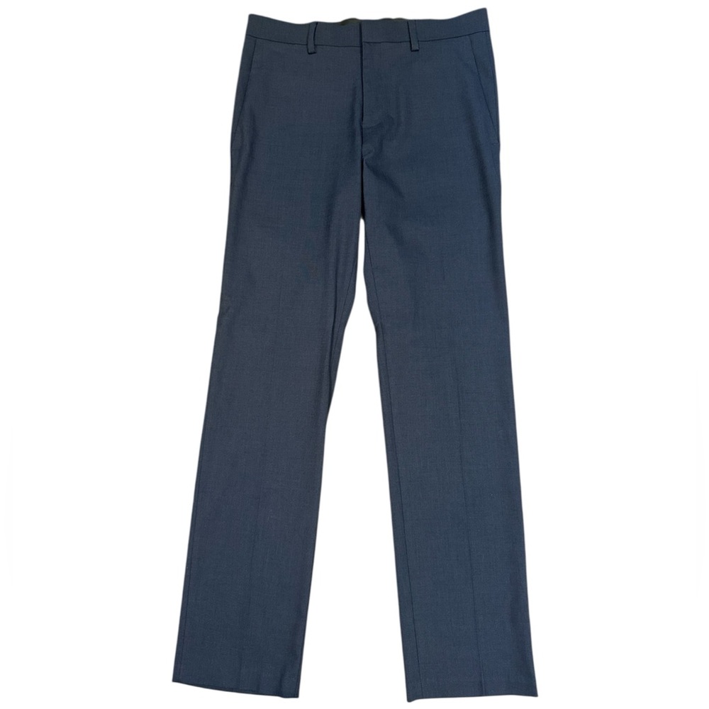 Kenneth Cole Reaction Men's Blue Trousers Dress Pants Slim Fit Waist 30